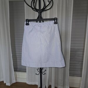 Lands' End White Mini A-Line Skirt Resort Essential Girls Sz8